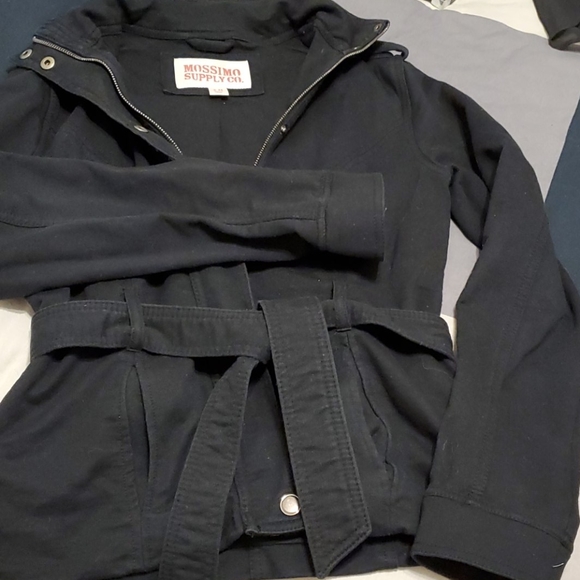 Massimo Supply Co. Black Jacket with Belt - Picture 3 of 4